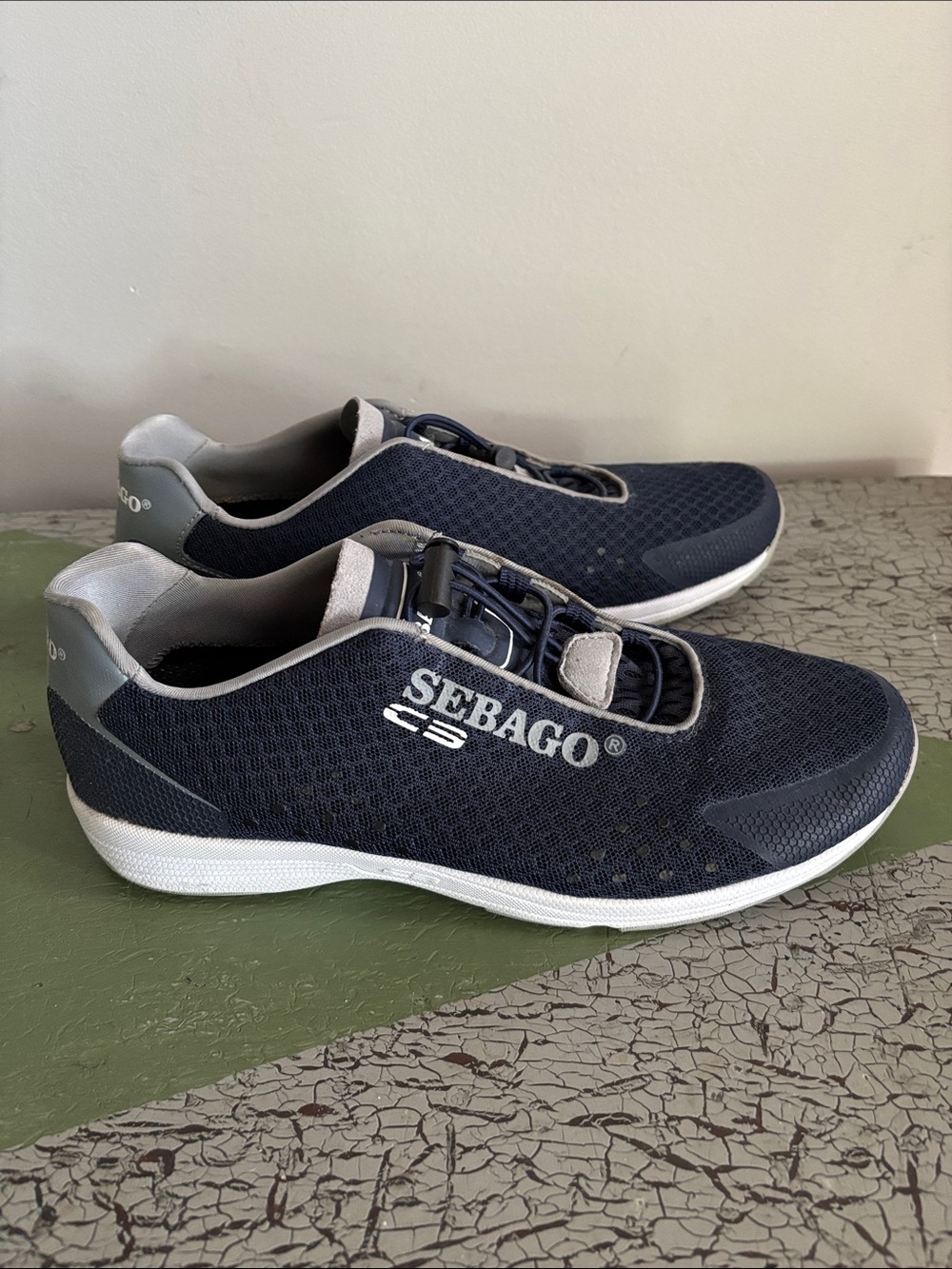 Sebago Cyphon Sailing Shoes Women’s Navy Blue Water Boating Sea Sneakers Size 8